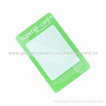 Visible Cards, Made of PVC/PET/ABS